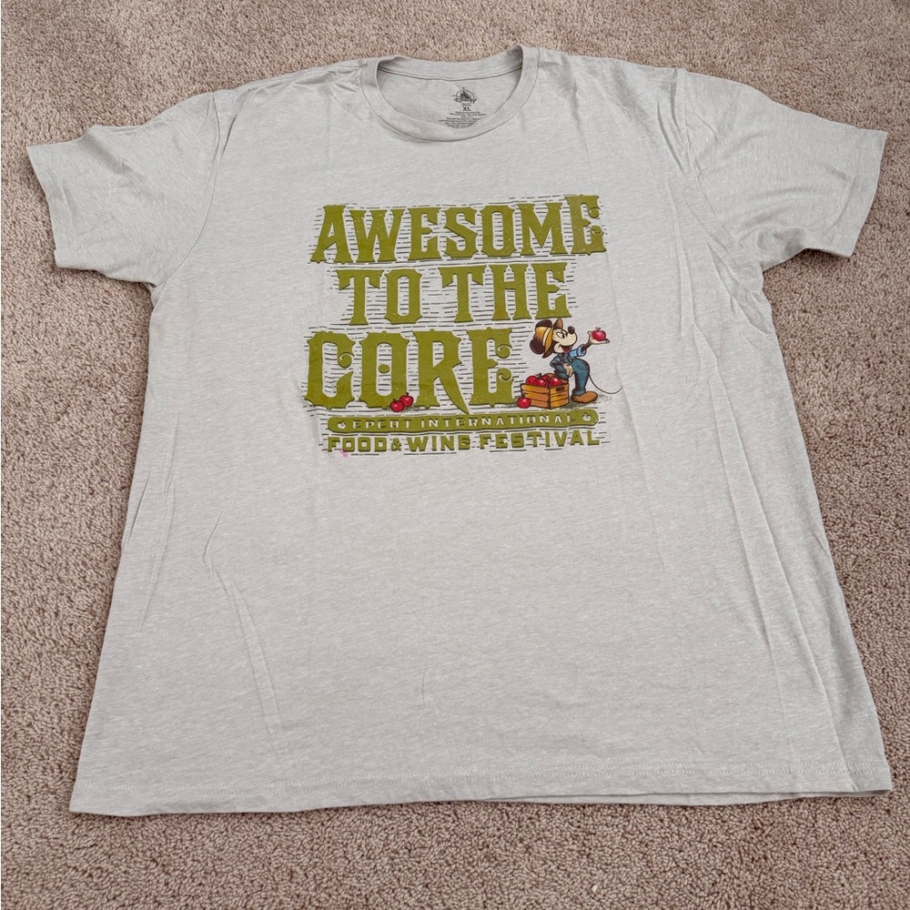 Disney Walt Disney World Food & Wine Festival EPCOT Awesome to the Core Shirt